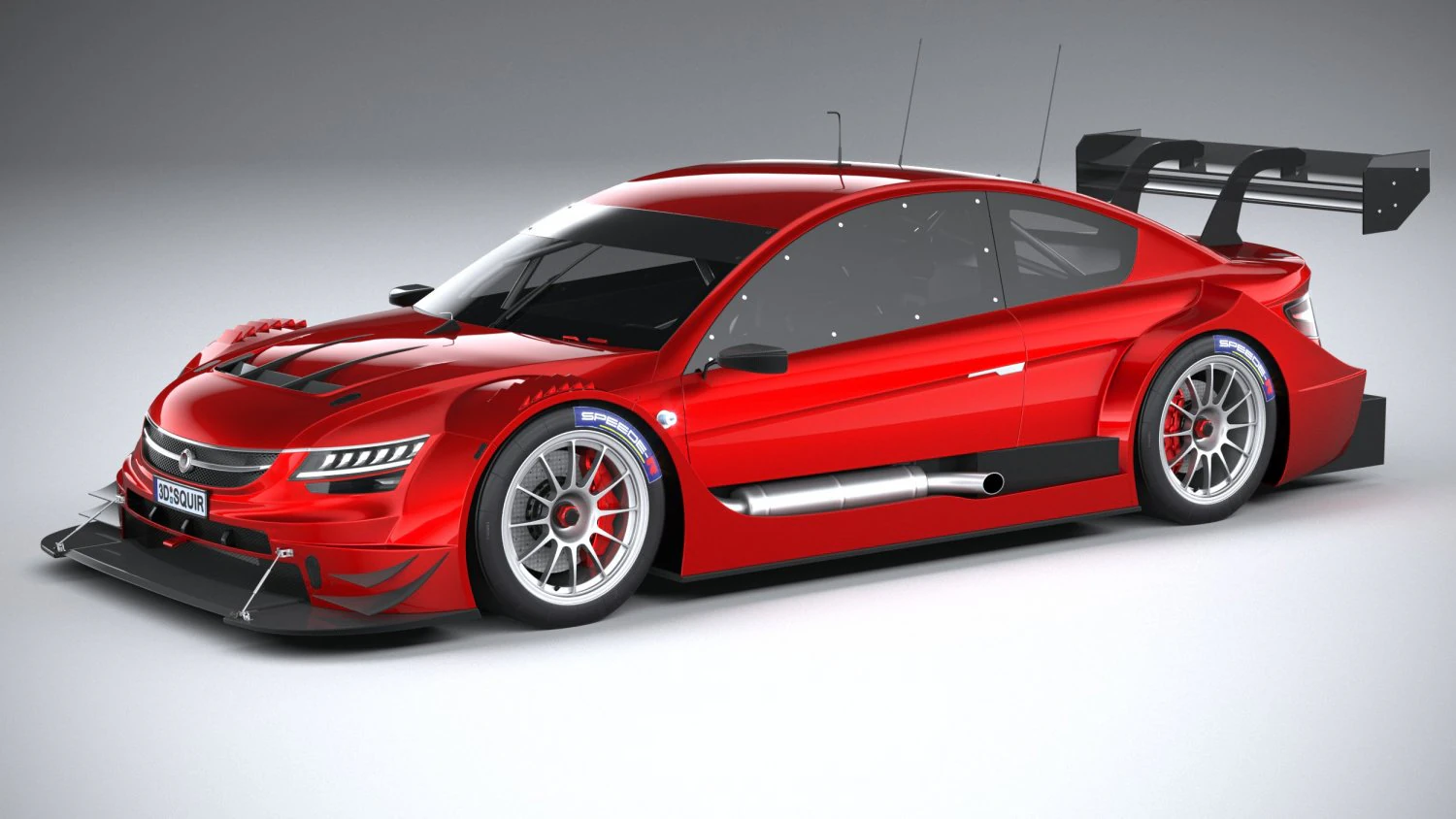 Generic Race Car DTM 2022 3D Model .c4d .max .obj .3ds .fbx .stl .blend 
