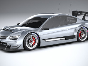generic race car dtm 2022 lowpoly 3D Model
