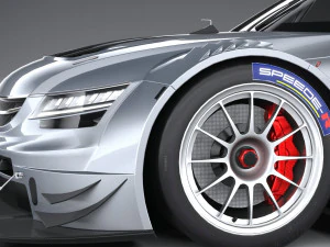 Generic Race Car DTM 2022 Lowpoly 3D Model