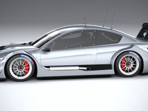Generic Race Car DTM 2022 Lowpoly 3D Model