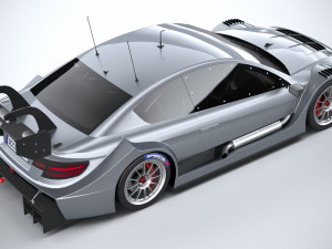 Generic Race Car DTM 2022 Lowpoly 3D मॉडल