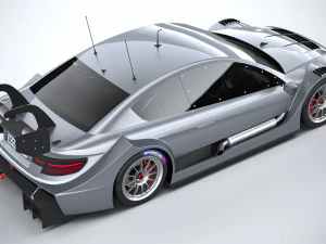 Generic Race Car DTM 2022 Lowpoly 3D Model