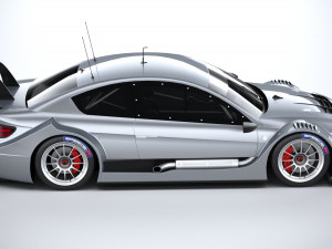Generic Race Car DTM 2022 Lowpoly 3D मॉडल