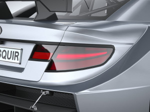 Generic Race Car DTM 2022 Lowpoly 3D मॉडल