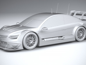 Generic Race Car DTM 2022 Lowpoly 3D मॉडल