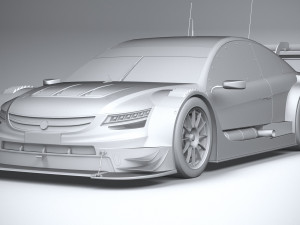 Generic Race Car DTM 2022 Lowpoly 3D मॉडल