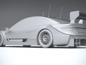 Generic Race Car DTM 2022 Lowpoly 3D Model