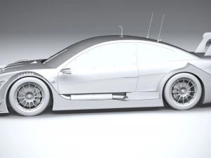 Generic Race Car DTM 2022 Lowpoly 3D Model