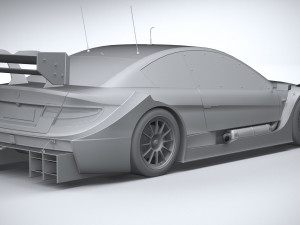 Generic Race Car DTM 2022 Lowpoly 3D मॉडल
