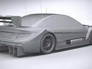 Generic Race Car DTM 2022 Lowpoly 3D Model