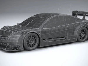 Generic Race Car DTM 2022 Lowpoly 3D Model