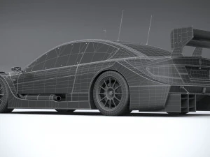 Generic Race Car DTM 2022 Lowpoly 3D Model