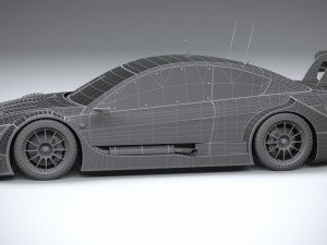 Generic Race Car DTM 2022 Lowpoly 3D मॉडल