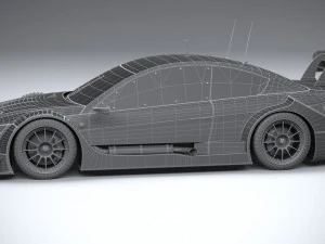 Generic Race Car DTM 2022 Lowpoly 3D Model