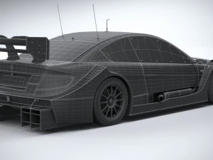 Generic Race Car DTM 2022 Lowpoly 3D Model