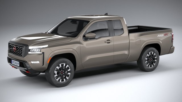 Nissan Frontier Kingcab Pro4x 2022 3D Model .c4d .max .obj .3ds .fbx .stl .blend 