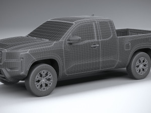 Nissan Frontier Kingcab Pro4x 2022 3D Model