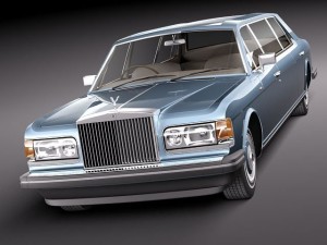 RollsRoyce Silver Spirit Spur 1980-1998 Stretched Limo Modèle 3D