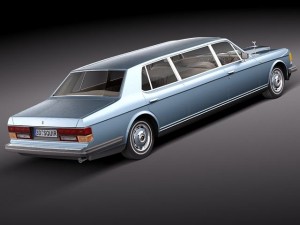 RollsRoyce Silver Spirit Spur 1980-1998 Stretched Limo Modèle 3D
