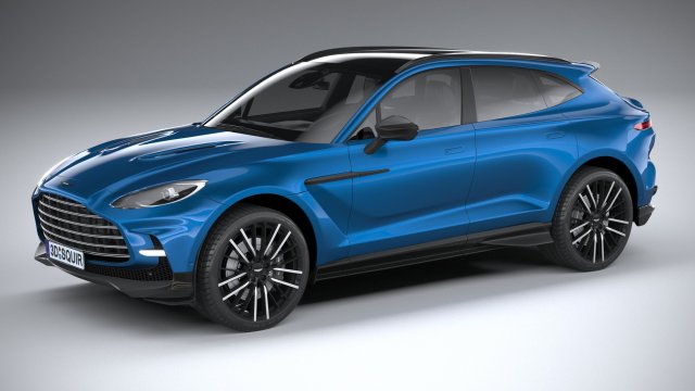 Aston Martin DBX707 2023 3D Model .c4d .max .obj .3ds .fbx .stl .blend 