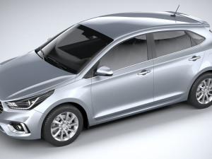 Hyundai Accent 2022 HC4DR 3D Model
