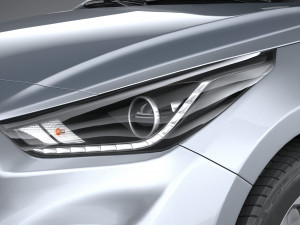 Hyundai Accent 2022 HC4DR 3D Model