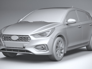 Hyundai Accent 2022 HC4DR 3D Model