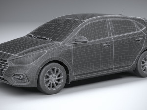Hyundai Accent 2022 HC4DR 3D Model