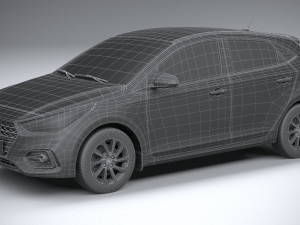 Hyundai Accent 2022 HC4DR 3D Model