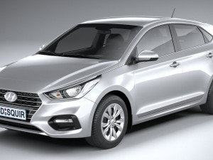 Hyundai Accent 2022 HC4DR basic 3D Model