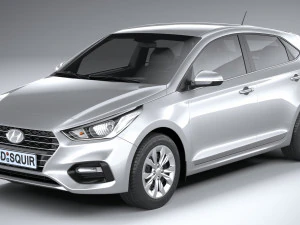 Hyundai Accent 2022 HC4DR basic 3D Model