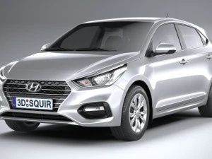 Hyundai Accent 2022 HC4DR basic 3D Model