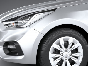 Hyundai Accent 2022 HC4DR basic 3D Model