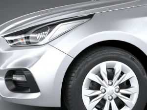 Hyundai Accent 2022 HC4DR basic 3D Model
