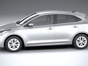 Hyundai Accent 2022 HC4DR basic 3D Model