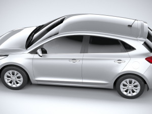 Hyundai Accent 2022 HC4DR basic 3D Model