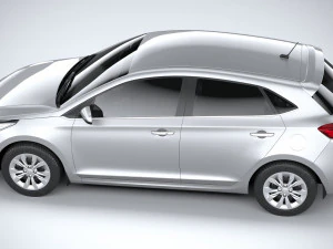Hyundai Accent 2022 HC4DR basic 3D Model