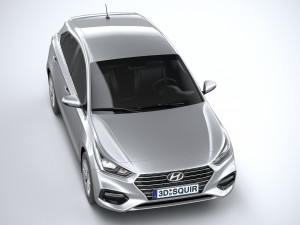 Hyundai Accent 2022 HC4DR basic 3D Model