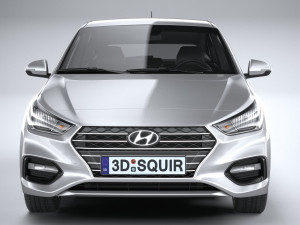 Hyundai Accent 2022 HC4DR basic 3D Model