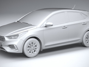 Hyundai Accent 2022 HC4DR basic 3D Model