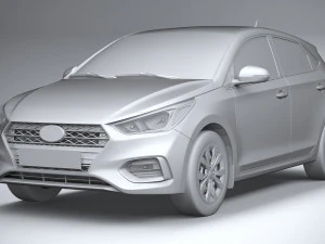 Hyundai Accent 2022 HC4DR basic 3D Model