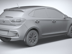 Hyundai Accent 2022 HC4DR basic 3D Model