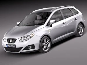 Seat Ibiza ST 2011 Modelo 3D