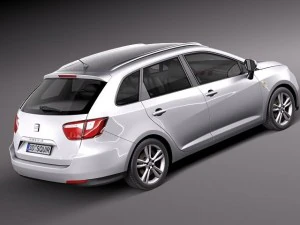 Seat Ibiza ST 2011 3D Model
