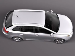 Seat Ibiza ST 2011 3D Model