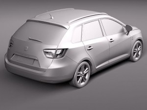Seat Ibiza ST 2011 Modèle 3D