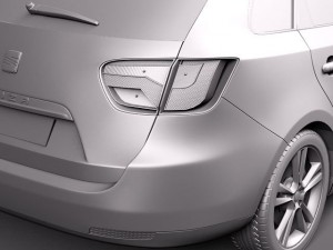 Seat Ibiza ST 2011 Modèle 3D
