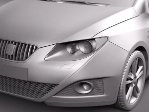 Seat Ibiza ST 2011 3D Model