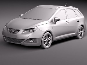 Seat Ibiza ST 2011 Modèle 3D