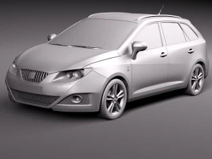 Seat Ibiza ST 2011 3D Model